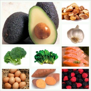 healthy food collage